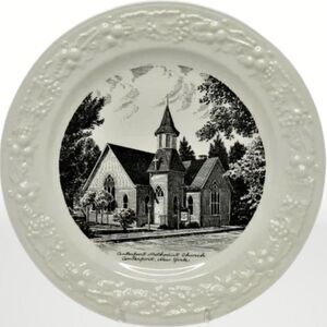 Collectors 10" Memory Plate The Methodist Church in Centerport New York